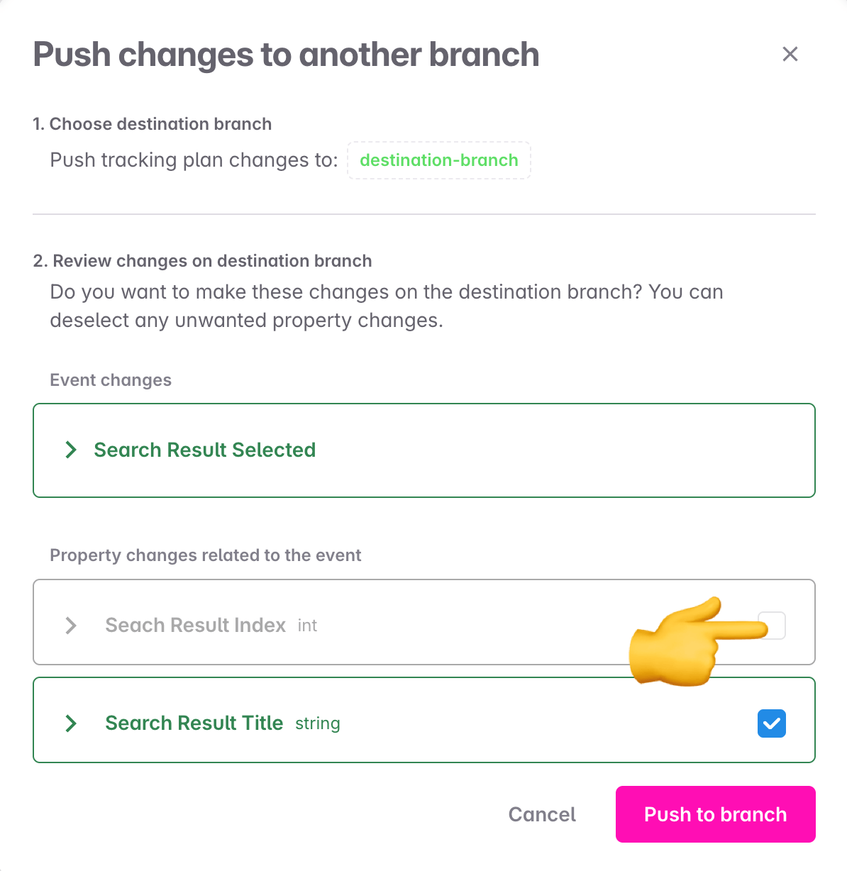 Toggle related property changes